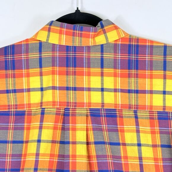 Authentic Rockies Jeanswear Vintage 90s Bright Plaid Shirt Top‎ Women's Large - Picture 5 of 7